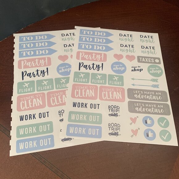 Assorted Sticker Lot - Assorted Brands & Themes Christmas, Peace, Sports, Foil - Picture 16 of 16